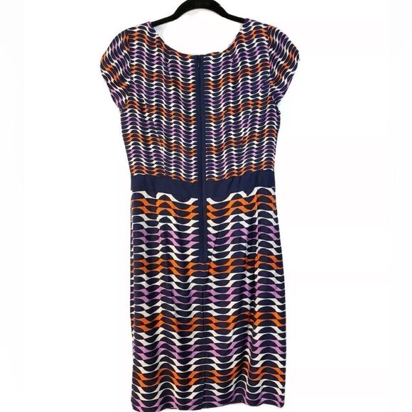 Boden geometric silk dress - Picture 4 of 8